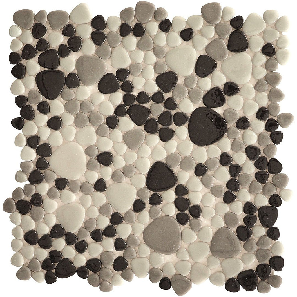 Stormy Seas, Mixed Pebble Glass Tile | Pool, Spa, & Kitchen Tile