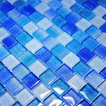 Surf, 1" x 1" Glass Tile | CW811B5 | Artistry in Mosaics