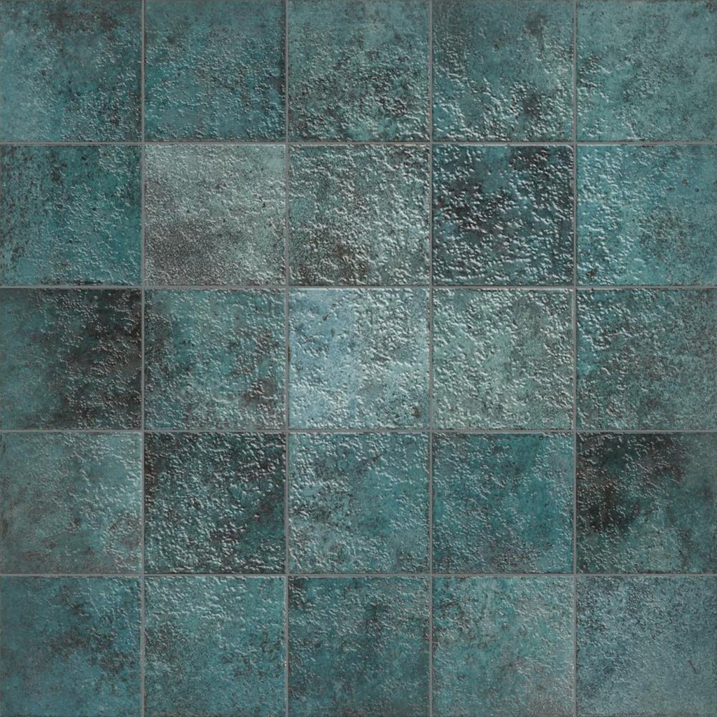 Tahiti Turquoise Glossy, 6" x 6" Porcelain Tile | Pool & Wall Tile