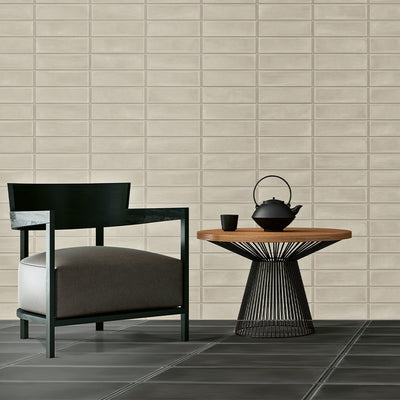 Taupe Block Glossy, 4" x 12" Porcelain Tile | Floor & Wall Tile by IWT