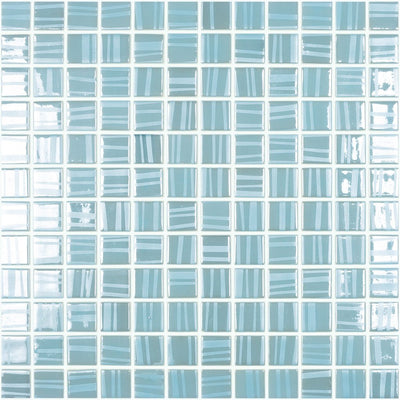 Tender Artic Ice, 1" x 1" Glass Tile | Mosaic Pool Tile by Vidrepur 