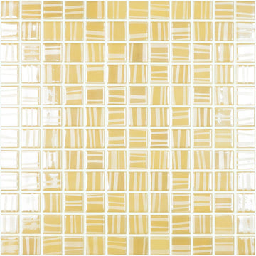 Tender Sunlight, 1" x 1" Glass Tile | Mosaic Pool Tile by Vidrepur 