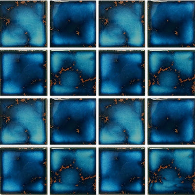 Terra Blue, 3" x 3" | VIP-925 | Fujiwa Porcelain Pool Tile