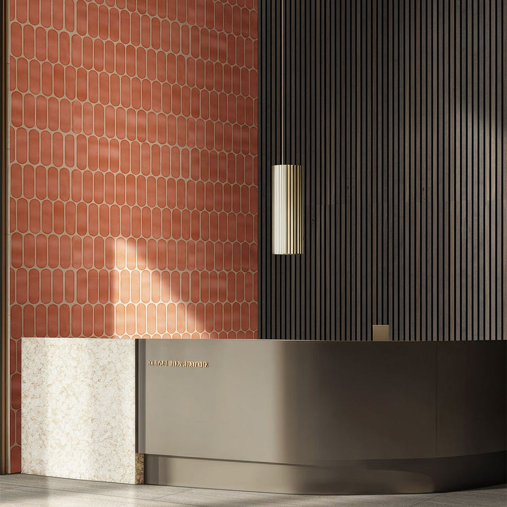 Terra Glossy Ellipse Porcelain Tile for Kitchens and Bathrooms | MSI Porcelain Tile