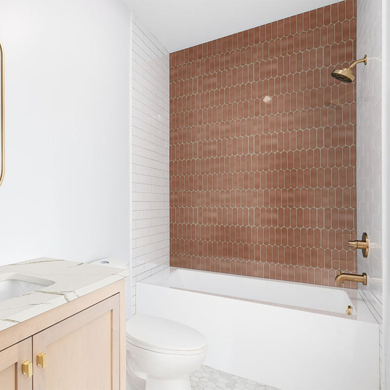 Terra Glossy Ellipse Porcelain Tile for Kitchens and Bathrooms | MSI Porcelain Tile