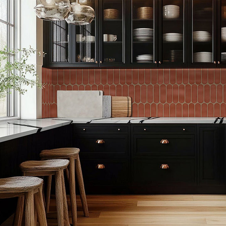 Terra Glossy Ellipse Porcelain Tile for Kitchens and Bathrooms | MSI Porcelain Tile