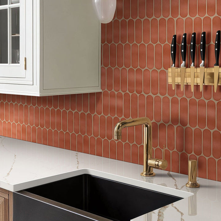 Terra Glossy Ellipse Porcelain Tile for Kitchens and Bathrooms | MSI Porcelain Tile