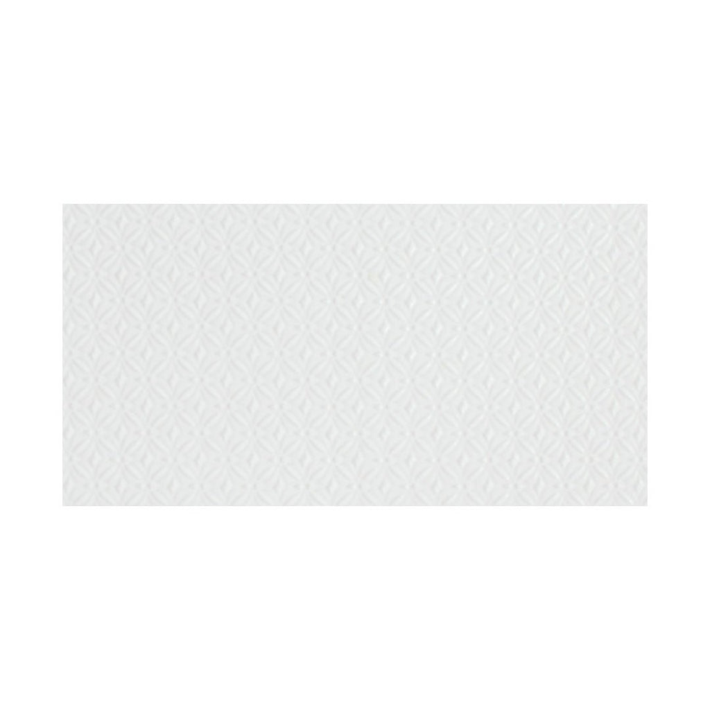 Terreno White Matte Bloom, 12" x 24" Ceramic Tile | Wall Tile