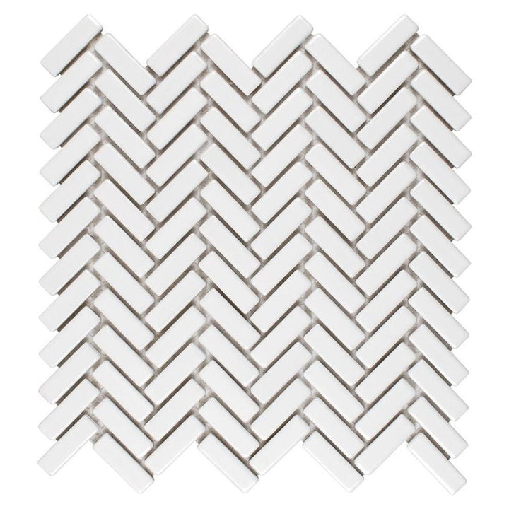 Tilt Plaster, Herringbone | Anthology Ceramic Backsplash Tile