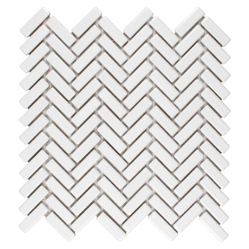 Tilt Plaster, Herringbone | Anthology Ceramic Backsplash Tile
