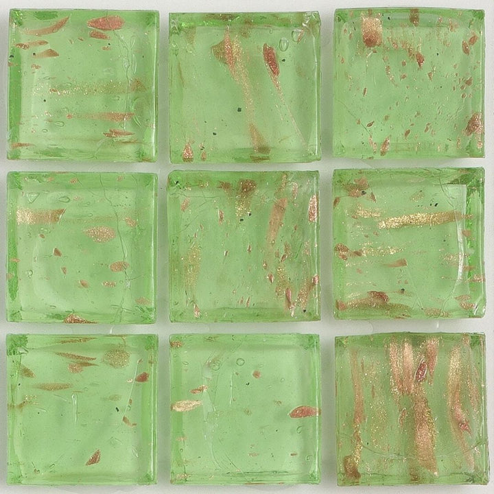 Tourmaline Aventurina 1x1 Glass Tile | E11.137.05S | American Glass Mosaics