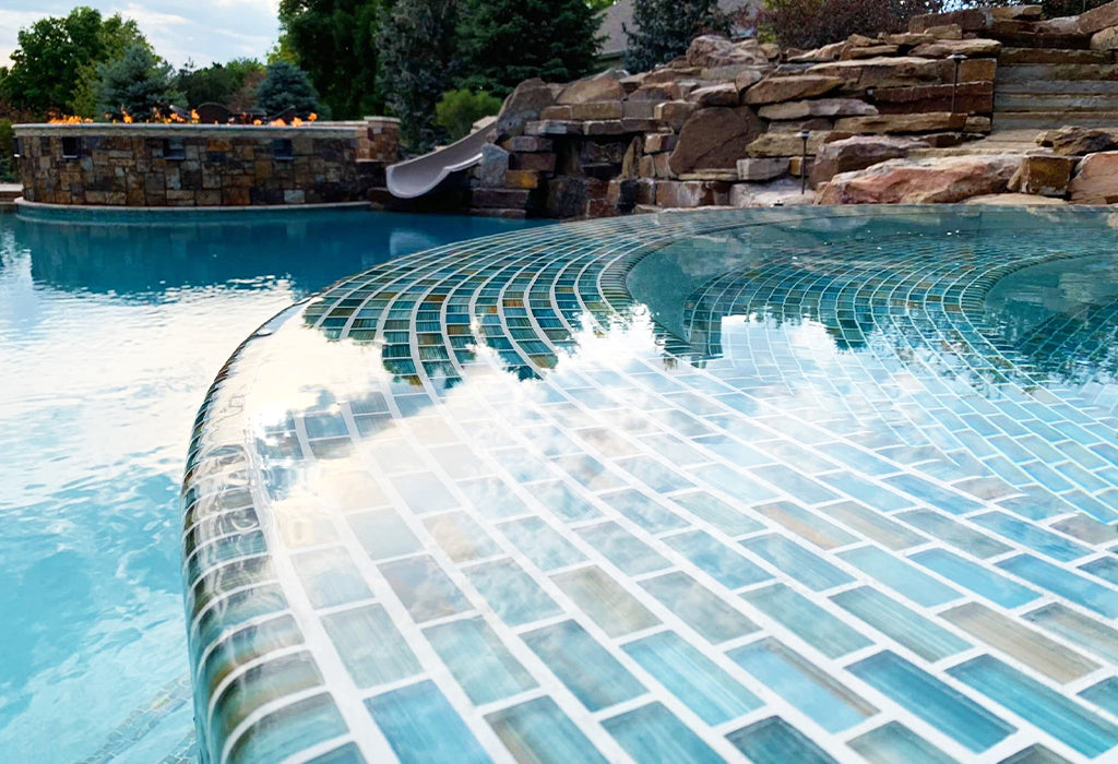 Pool Trim Glass Tile Trim | Glass Tile Edge Trim for Pools & Spas – AquaBlu Mosaics