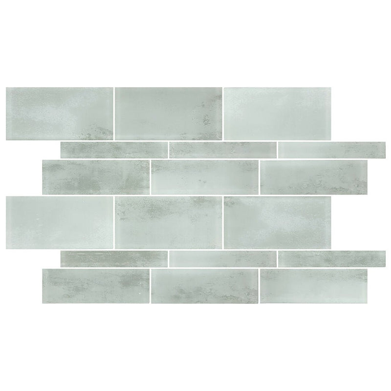 Tumbled Gray, Mixed Glass Tile | Artistry in Mosaics Pool Tile