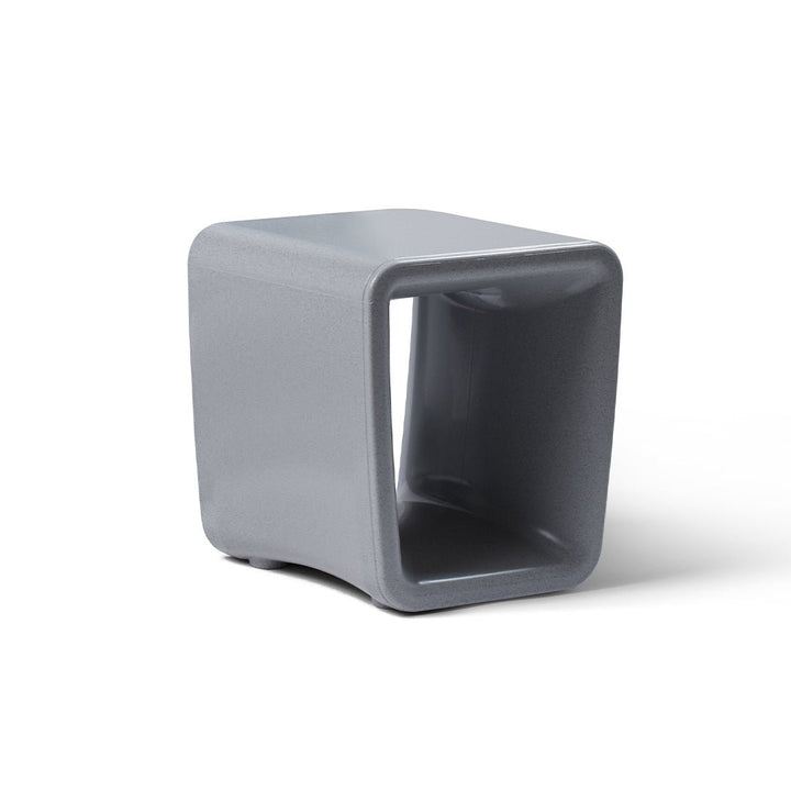 Tupelo Goods Loop Side Table | Patio & Pool Shelf Table - Concrete