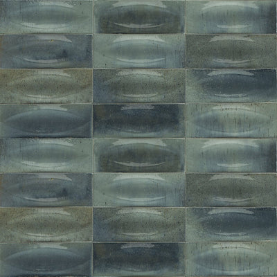 Turchese Glossy, 3" x 8" Eye Deco | EMCGLEETURCEYE | Porcelain Pool Tile