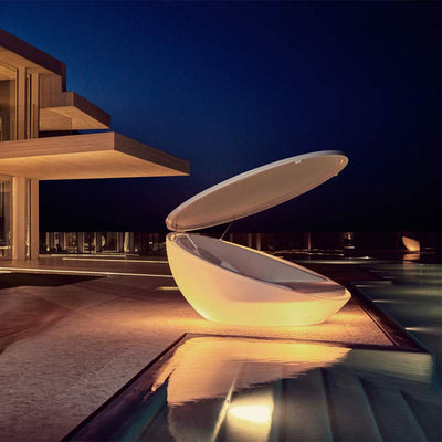 Ulm Daybed with Folding Canopy, LED | Vondom Outdoor Furniture