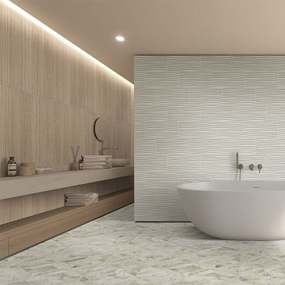 Urbanslat Natural, 16" x 48" Ceramic Tile | Large Format Backsplash Tile