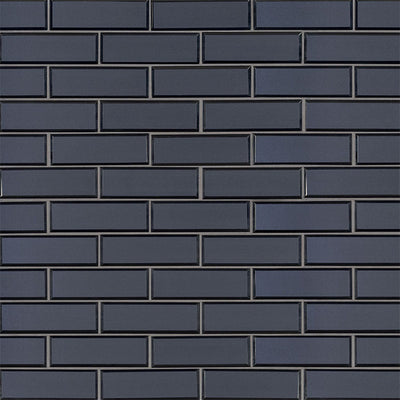 Vague Blue, 2" x 6" | SMOT-GLSST-VAGBLUBEV6MM | MSI Glass Subway Tile