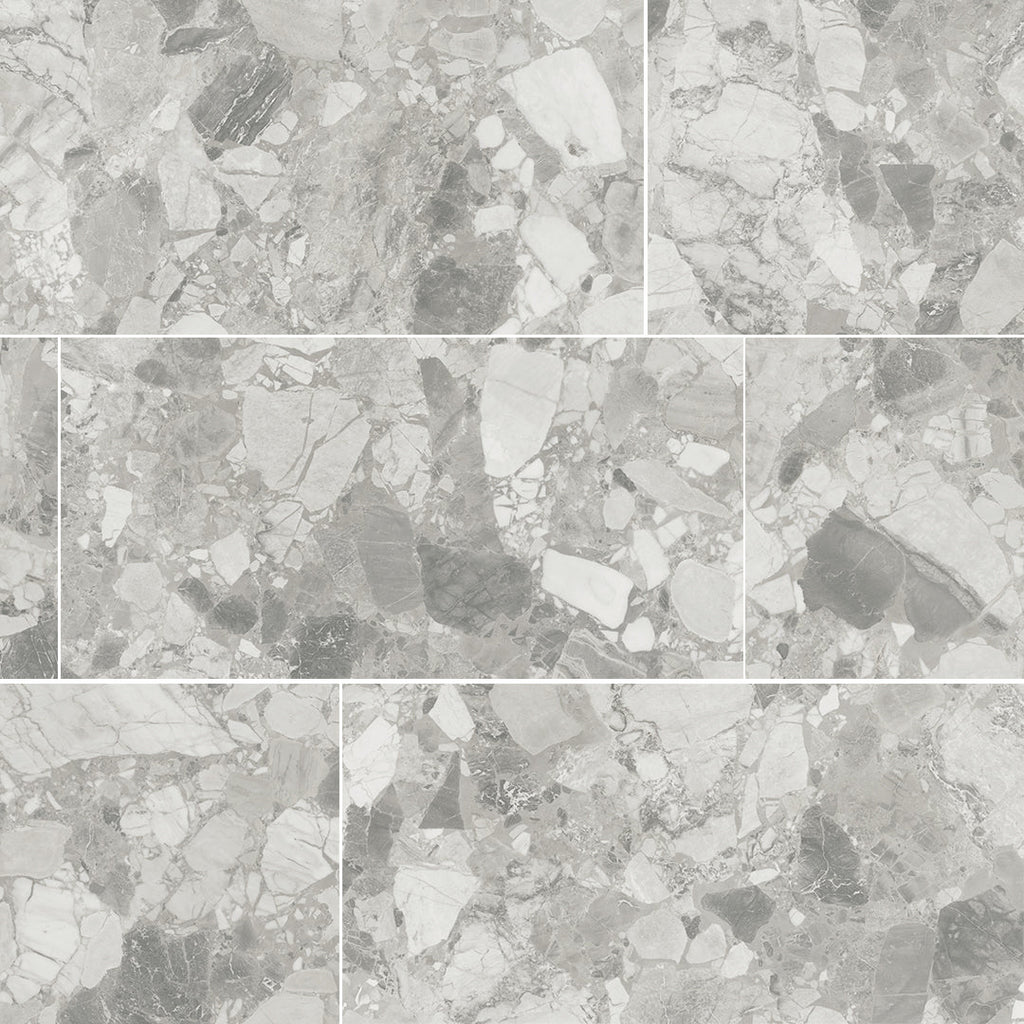 Venice Stone, 24" x 48" 2CM Porcelain Paver | Terrazzo-Look Pavers