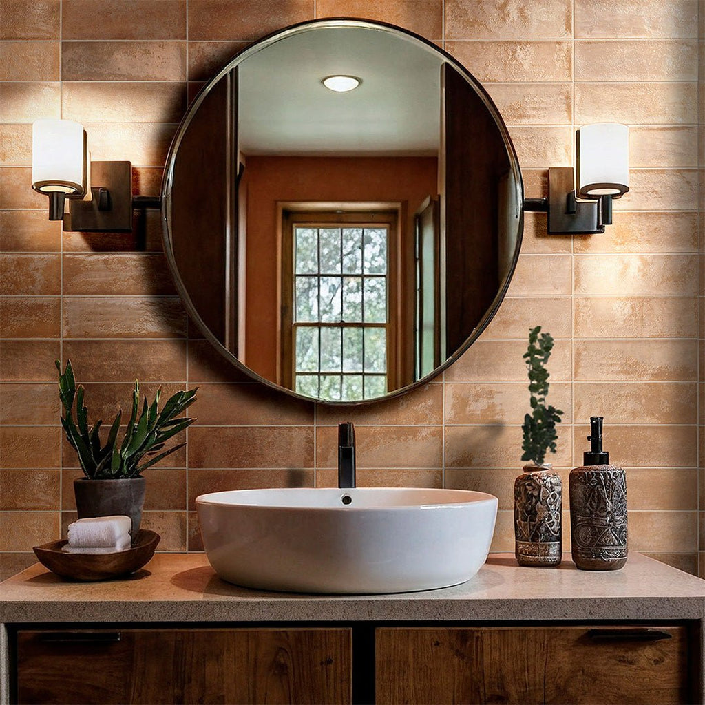 Village Coral, 4" x 12" Ceramic Tile | Kitchen & Bathroom Wall Tile