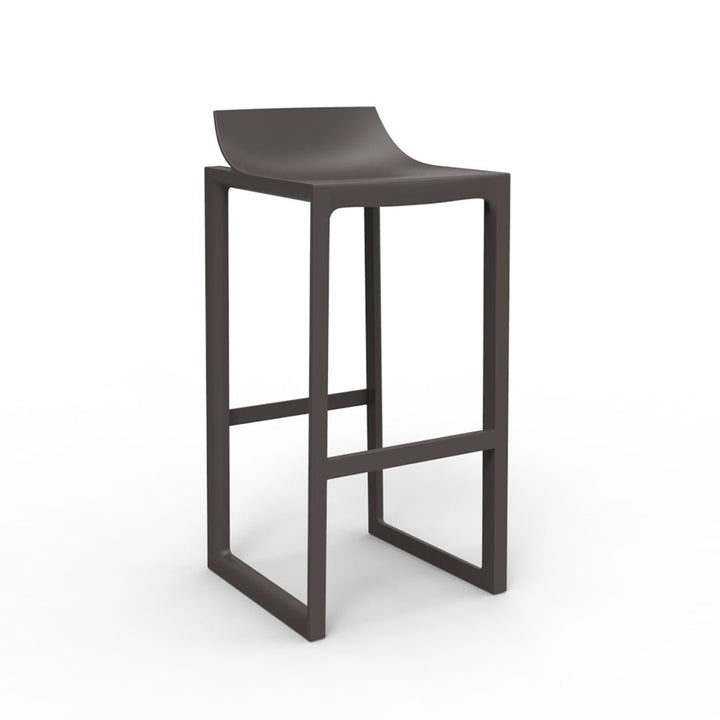 Wall Street Bar Stool | Modern Patio Furniture - Bronze