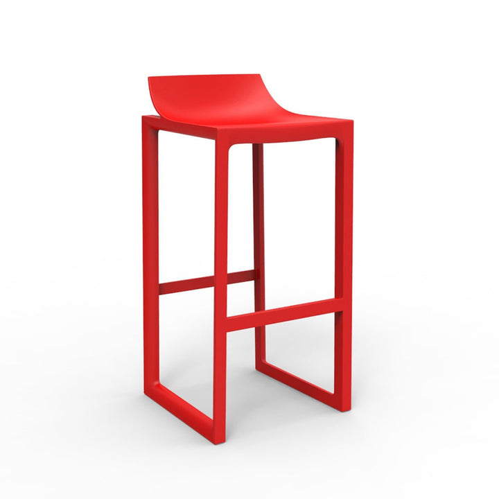 Wall Street Bar Stool | Modern Patio Furniture - Red
