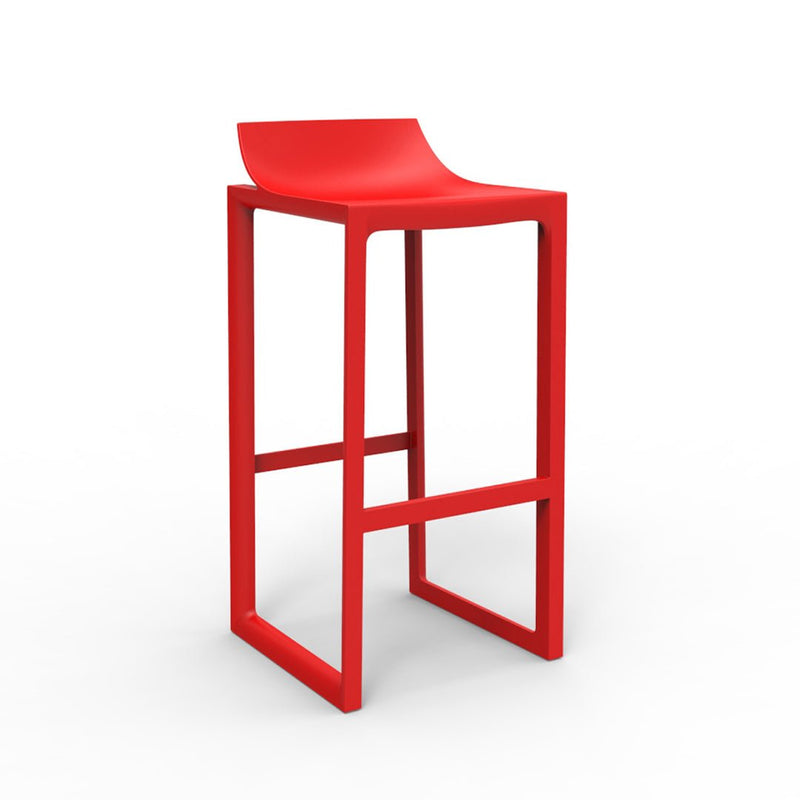 Wall Street Bar Stool | Modern Patio Furniture - Red