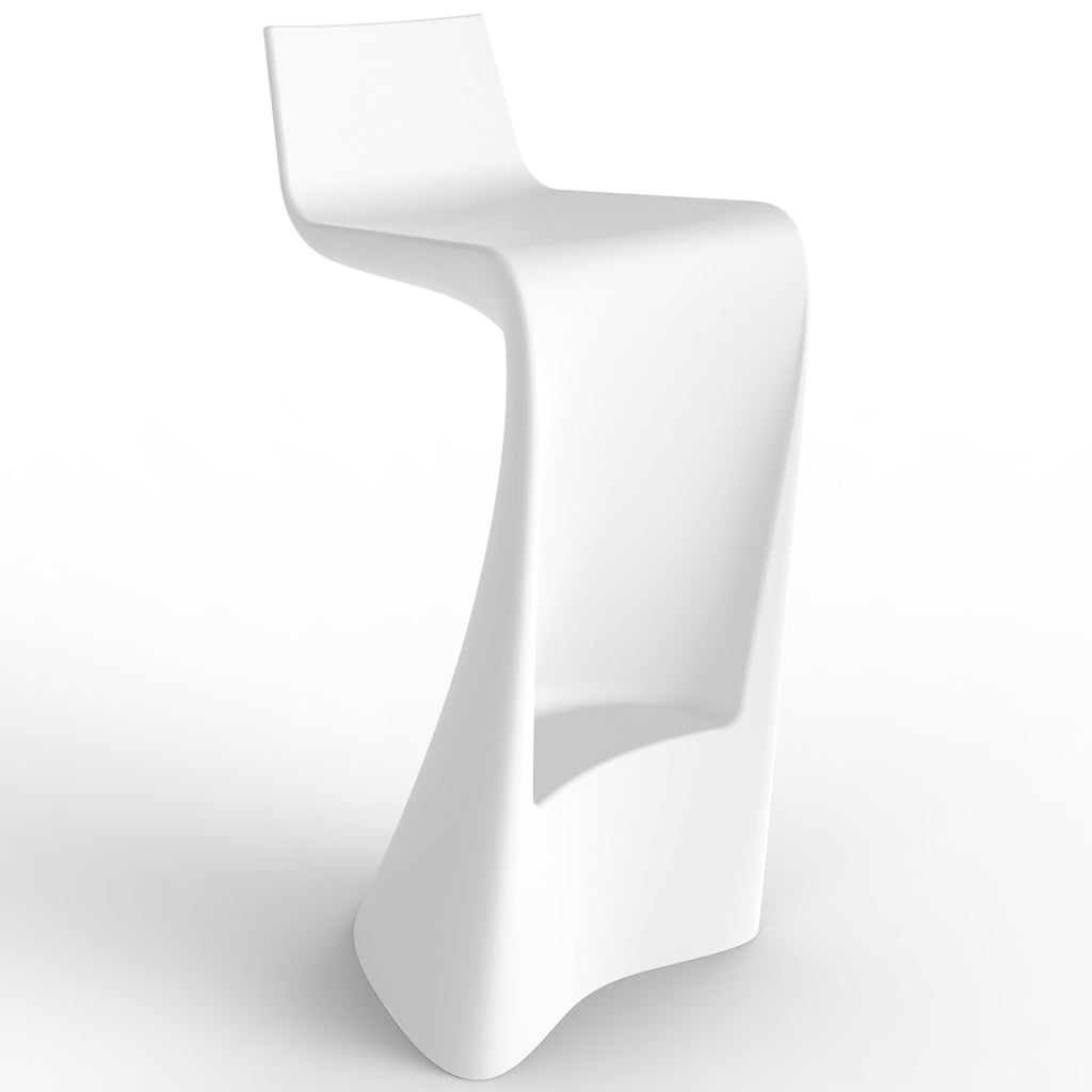 Wing Bar Stool | Modern Patio Furniture - WHITE
