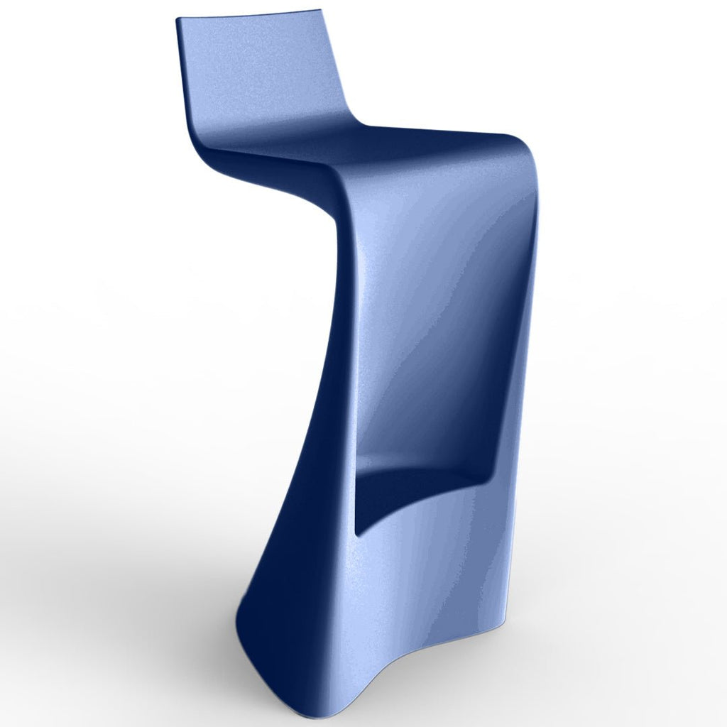 Wing Bar Stool | Modern Patio Furniture - NOTTE BLUE