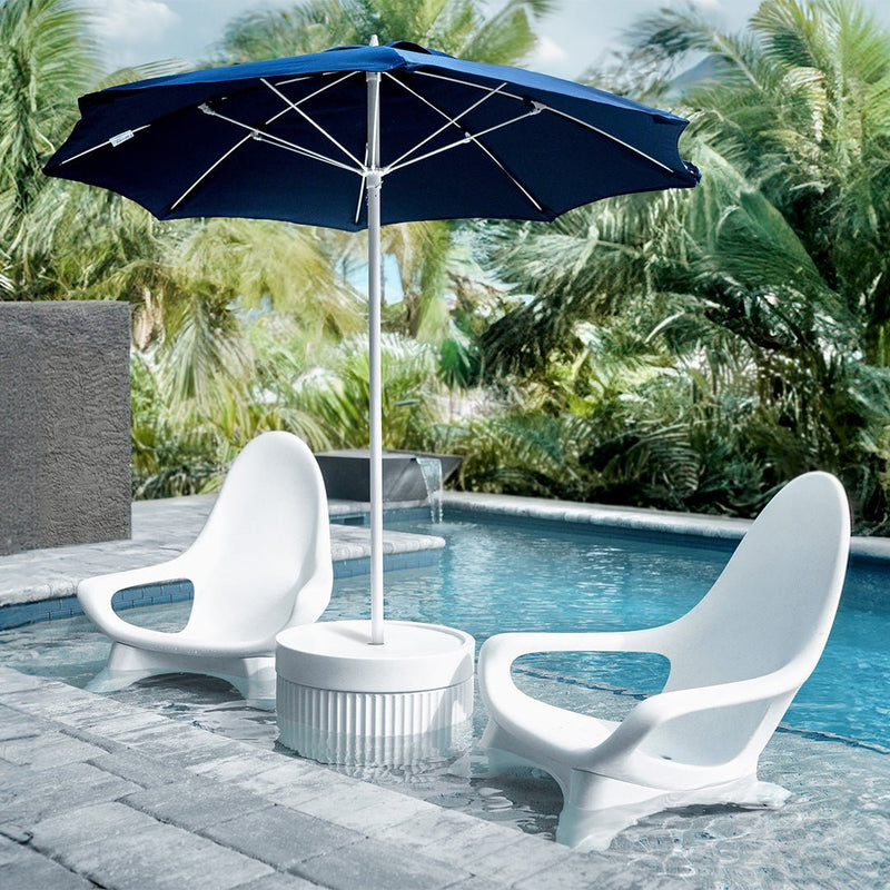 Ripple Wide Table with Umbrella Hole  - Pool & Patio Table