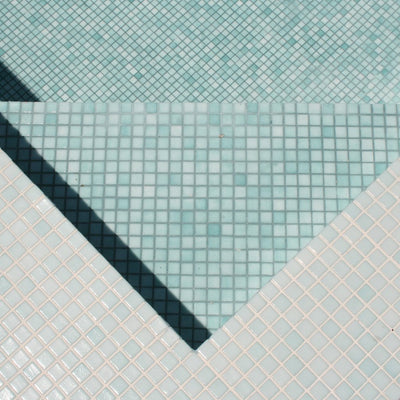 Fog Caribbean Green, 1" x 1" | 093503M | Vidrepur Mosaic Glass Tile