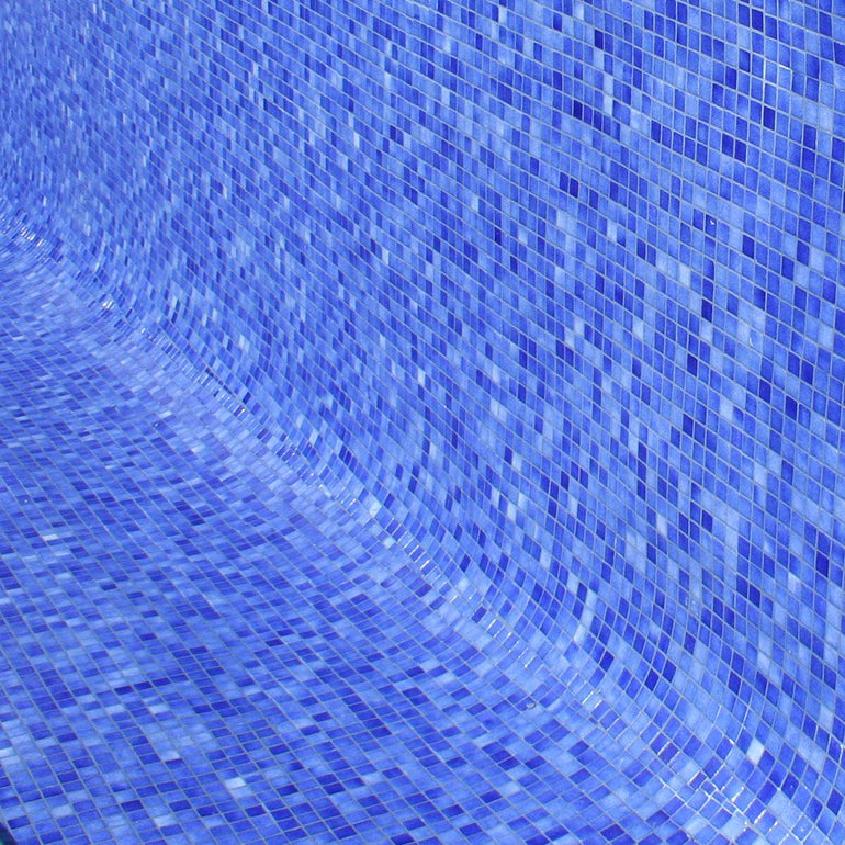 Fog Navy Blue, 1" x 1" - Glass Tile