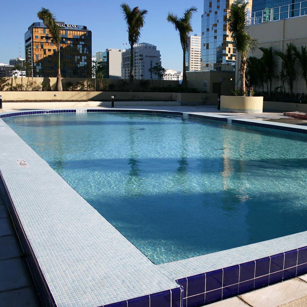 Fog Sky Clear Blue Glass Tile by Vidrepur