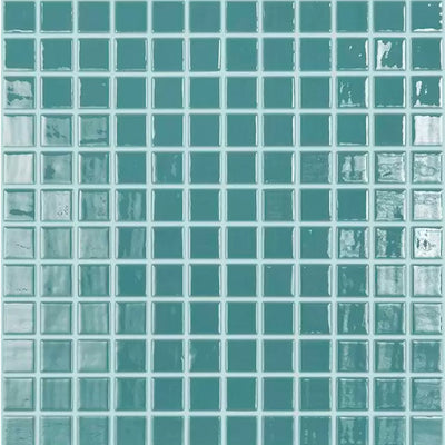 Green Turquoise, 1" x 1" | 093832M | Vidrepur Mosaic Glass Tile