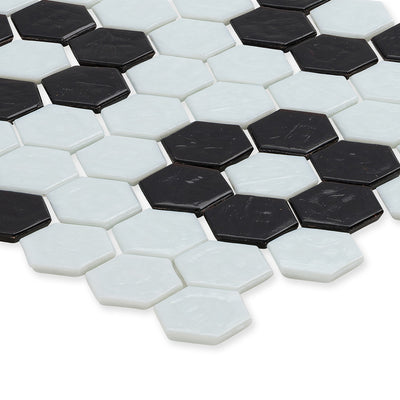 American Glass Mosaics | Mid Century Hexagon Glass Tile Collection | Made in USA