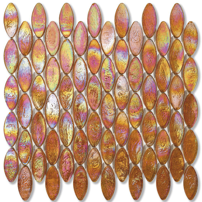 Jute Domes, 2" x 7/8" Glass Tile | Mosaic Pool Tile by SICIS