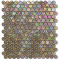 Satin Barrels, 6/8" - Glass Penny Round Mosaic