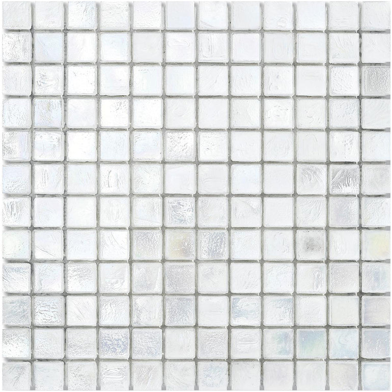Cotton Cubes, 7/8" x 7/8" Glass Tile | Mosaic Pool Tile by SICIS