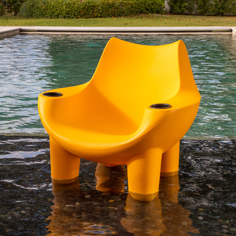In-Pool Chair with Black Cupholders | Luxury Pool Chair by Tenjam