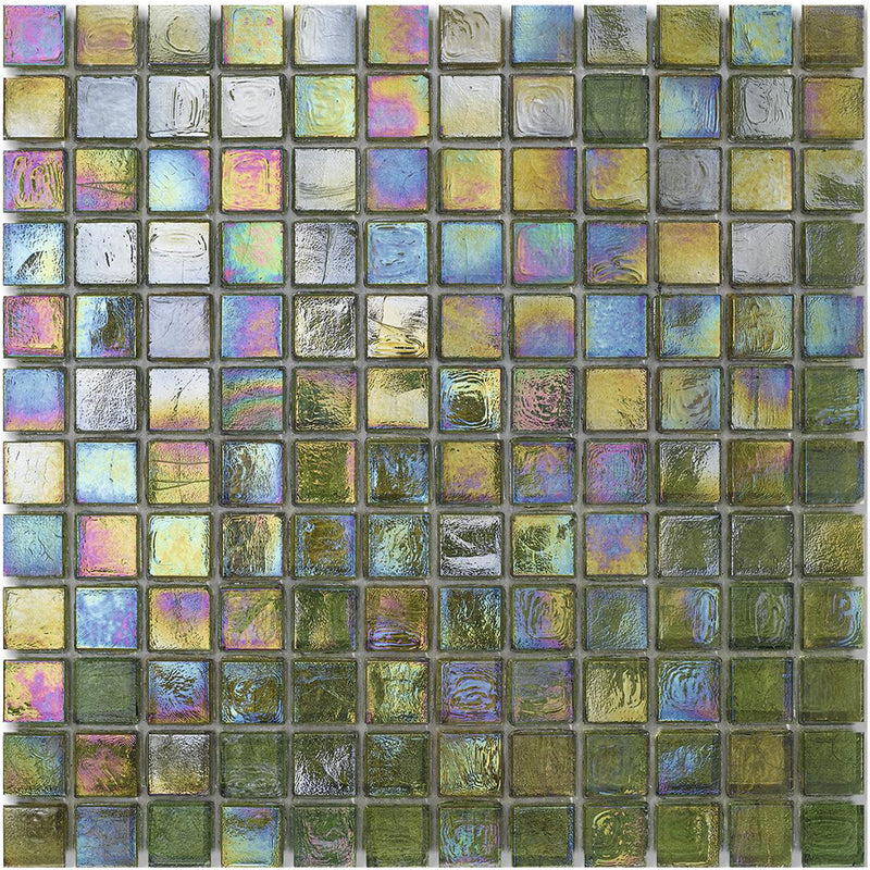 Tweed Cubes, 7/8" x 7/8" Glass Tile | Mosaic Tile for Pools by SICIS