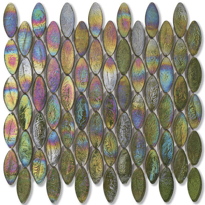 Tweed Domes, 2" x 7/8" Glass Tile | Mosaic Tile for Pools by SICIS