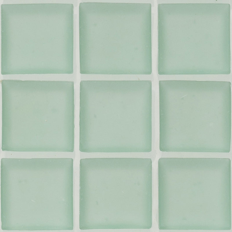 Amazonite Beach 1x1 Glass Tile | E11.376.08S | American Glass Mosaics