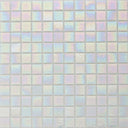 Selenite Opaque Iridescent, 1" x 1" - Glass Tile