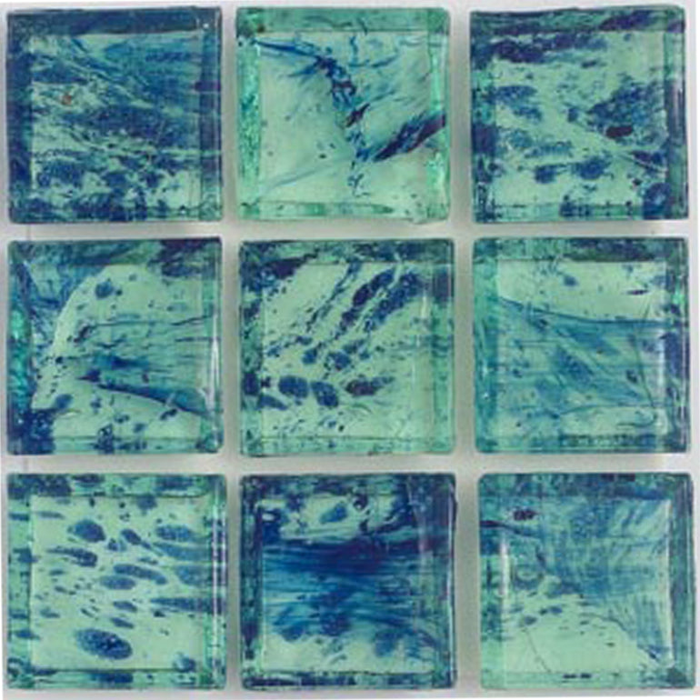 Seaweed Arcadia 1x1 Glass Tile | E11.692.03S | American Glass Mosaics