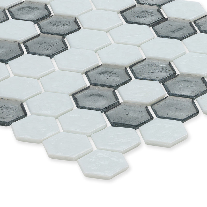 American Glass Mosaics | Mid Century Hexagon Glass Tile Collection | Made in USA