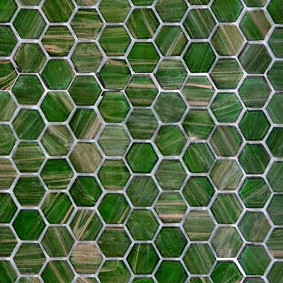 Brillante 236 Hexagon Tile | TREND Glass Mosaic Tile
