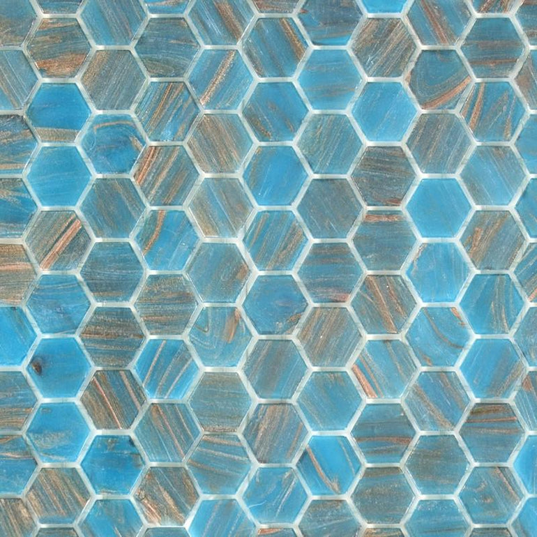 Brillante 242 Hexagon Tile | TREND Glass Mosaic Tile