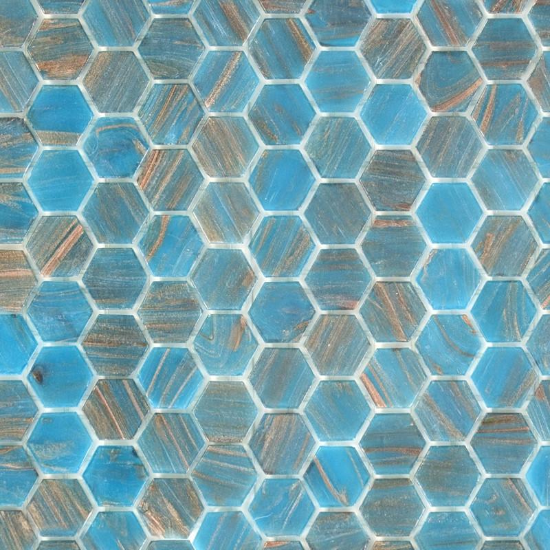 Brillante 242 Hexagon Tile | TREND Glass Mosaic Tile