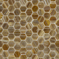 282H Earthstone, Hexagon Mosaic - Glass Tile
