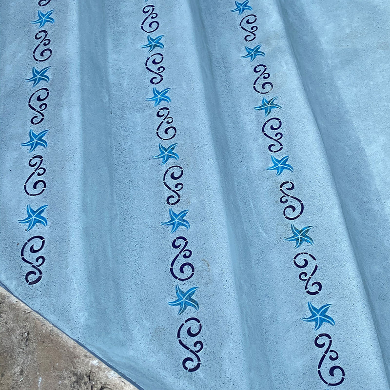 Step Markers - Swirl Blue | SMSWIBLU | Pool Mosaic